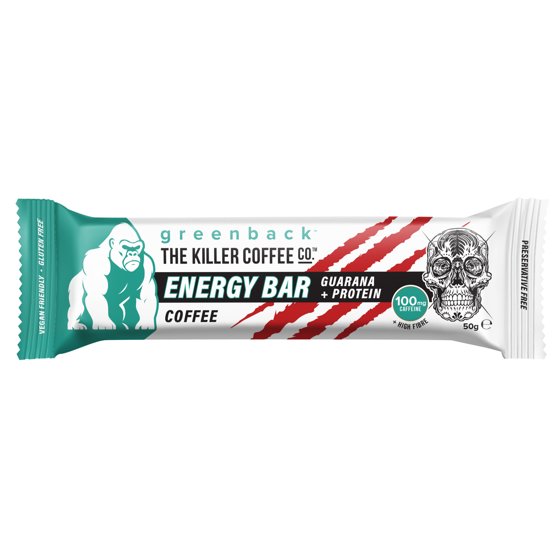 Killer Coffee X Greenback Protein Energy Bars - 12 Pack