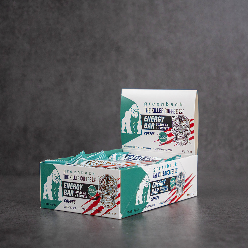 Killer Coffee X Greenback Protein Energy Bars - 12 Pack